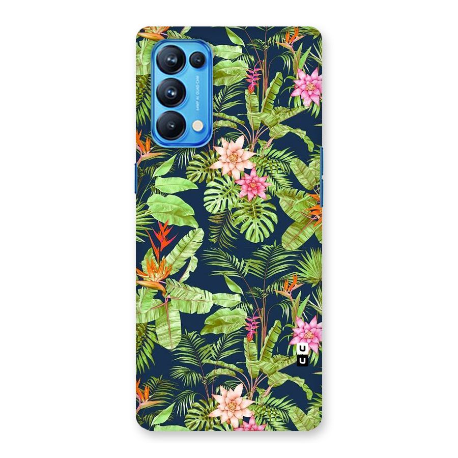 Tiny Flower Leaves Back Case for Oppo Reno5 Pro 5G