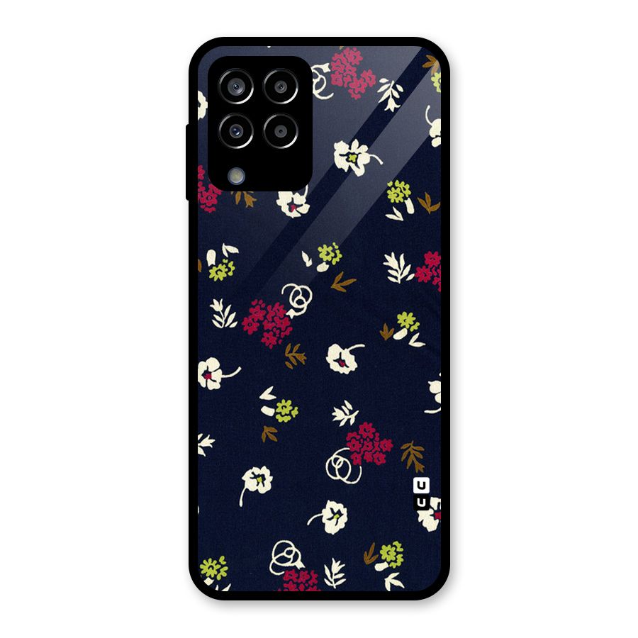 Tiny Flowers Glass Back Case for Galaxy M33