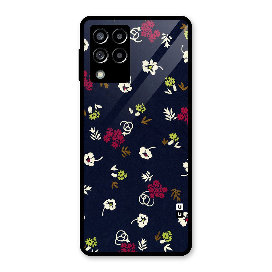 Tiny Flowers Glass Back Case for Galaxy M53 5G