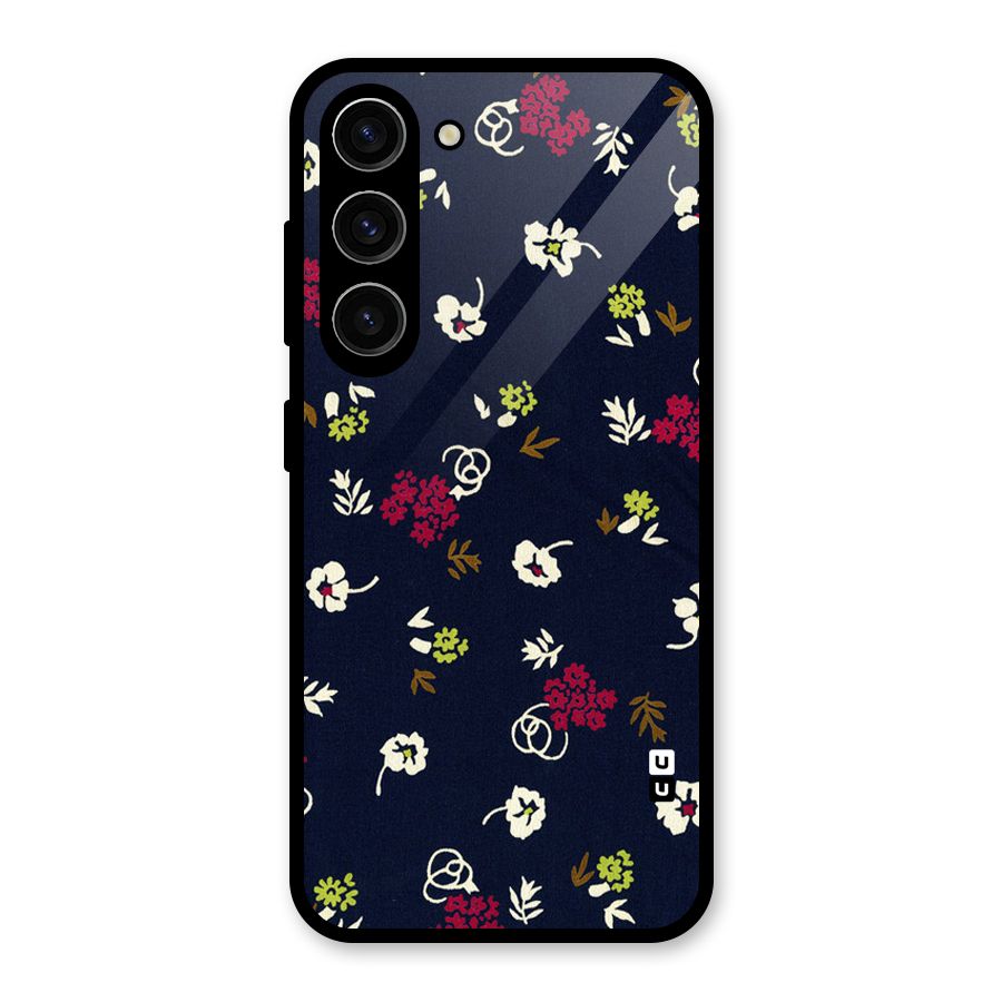 Tiny Flowers Glass Back Case for Galaxy S23
