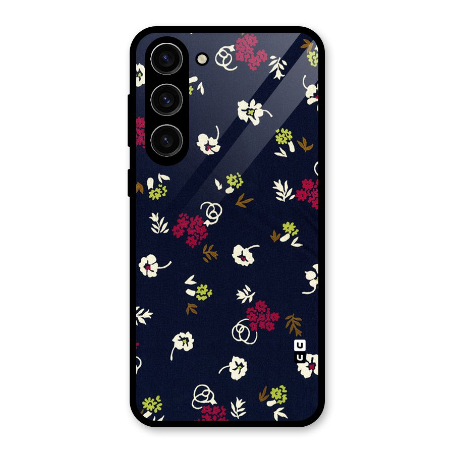 Tiny Flowers Glass Back Case for Galaxy S23 Plus