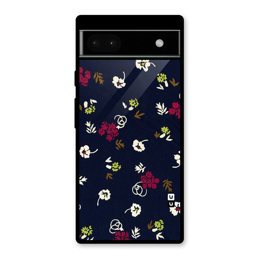 Tiny Flowers Glass Back Case for Google Pixel 6a