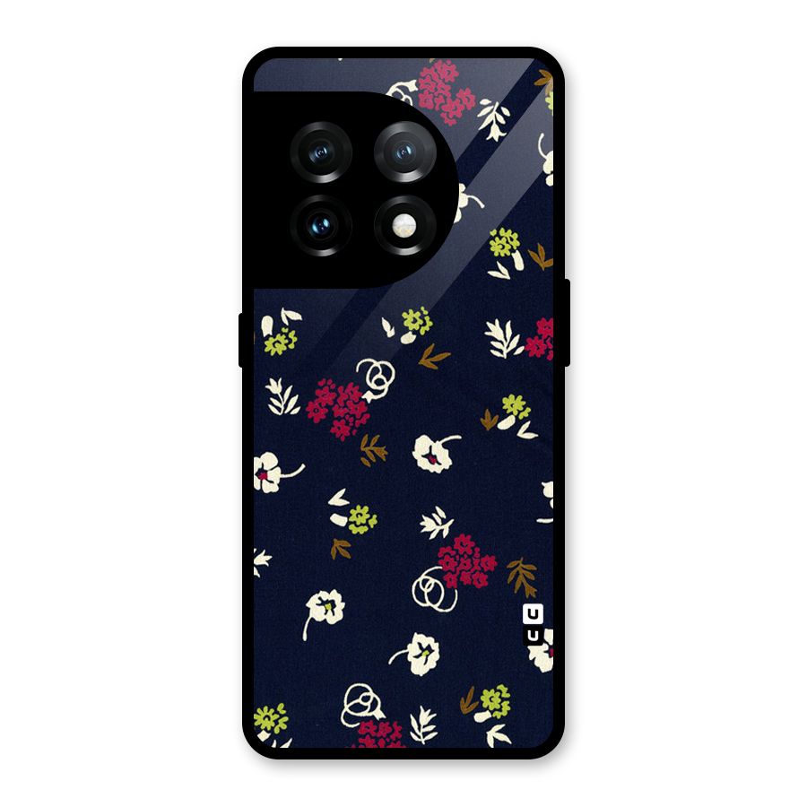 Tiny Flowers Glass Back Case for OnePlus 11