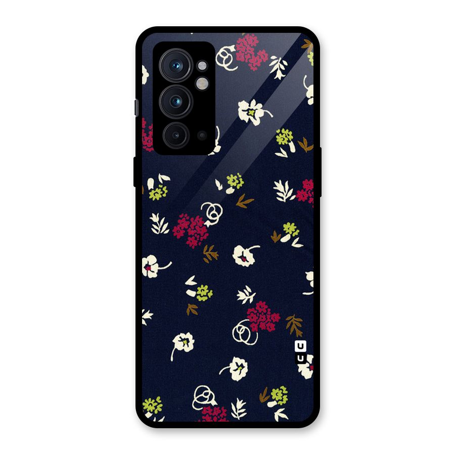 Tiny Flowers Glass Back Case for OnePlus 9RT 5G