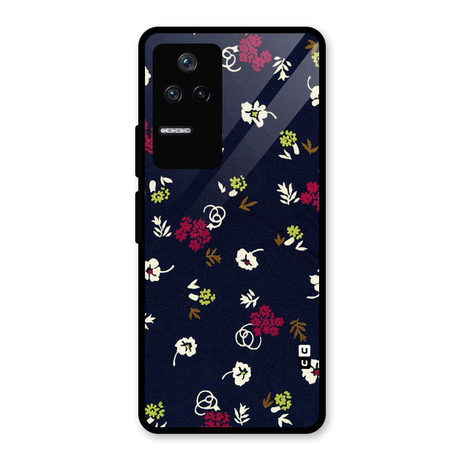 Tiny Flowers Glass Back Case for Poco F4 5G