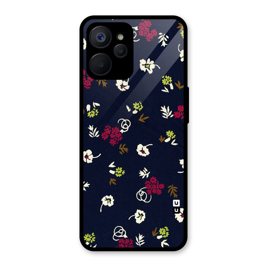 Tiny Flowers Glass Back Case for Realme 9i 5G
