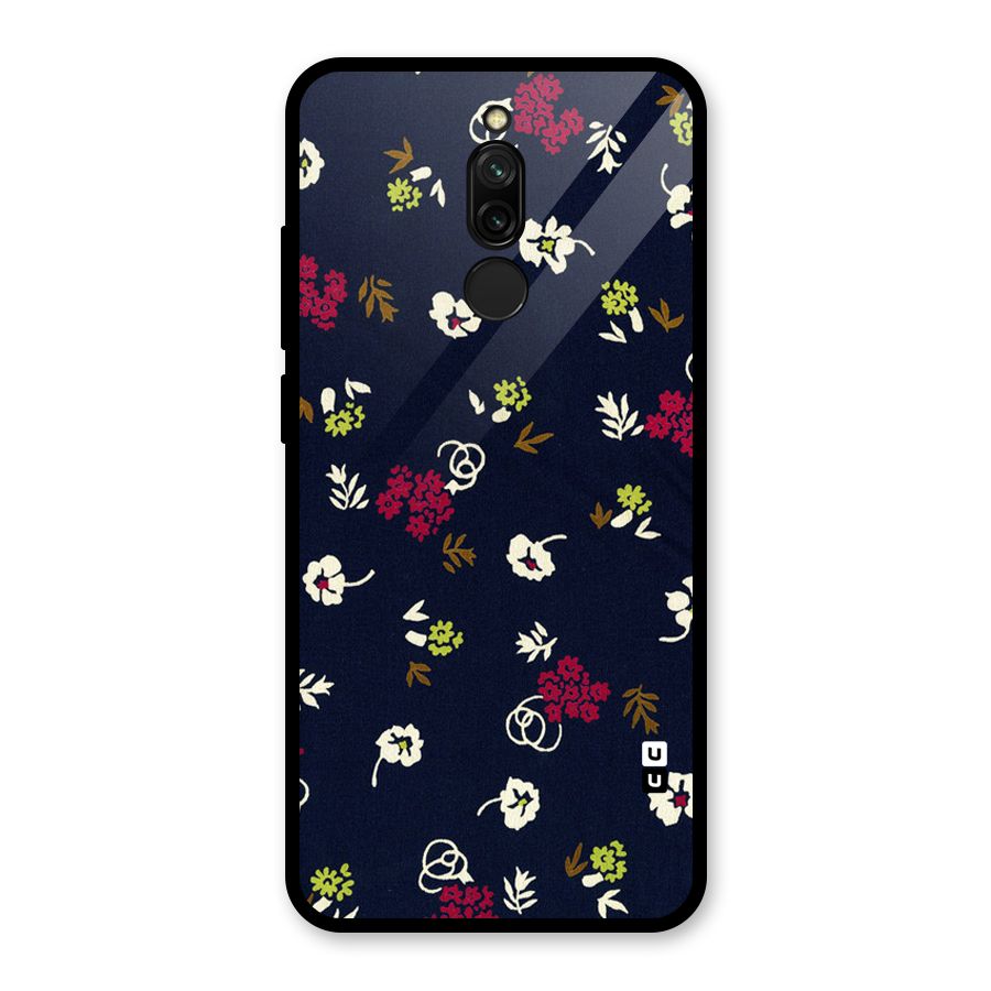 Tiny Flowers Glass Back Case for Redmi 8