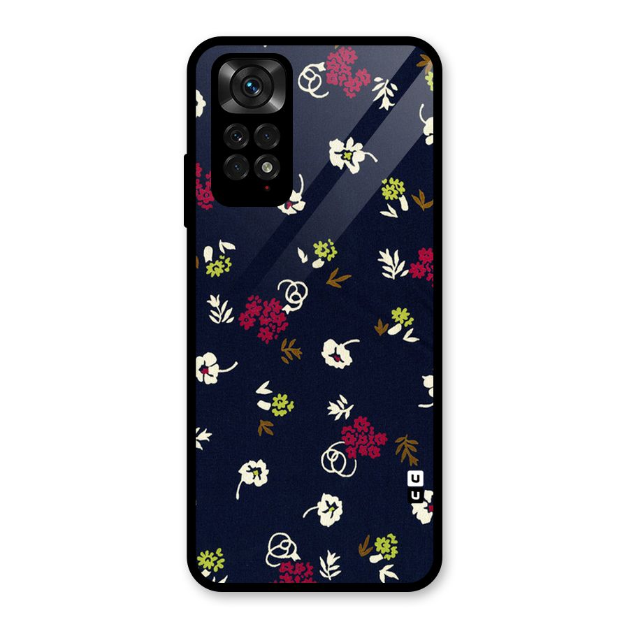 Tiny Flowers Glass Back Case for Redmi Note 11
