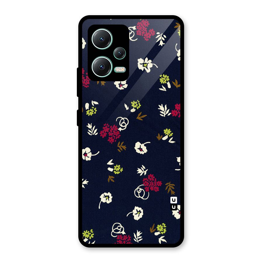 Tiny Flowers Glass Back Case for Redmi Note 12 5G