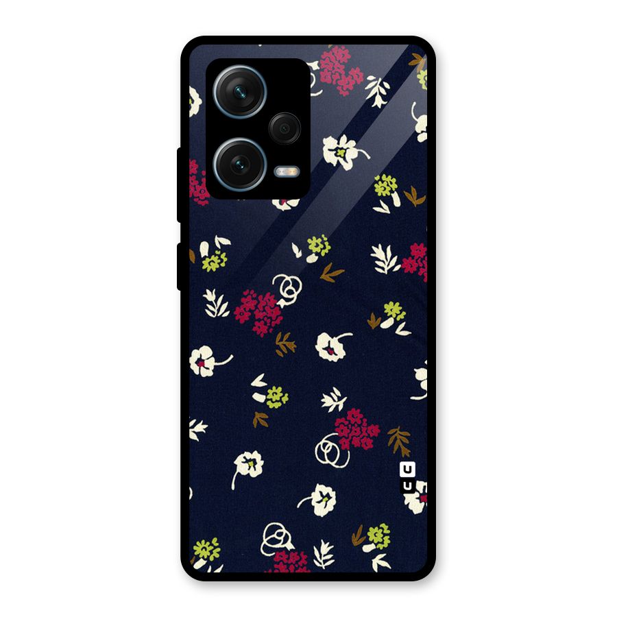 Tiny Flowers Glass Back Case for Redmi Note 12 Pro Plus 5G