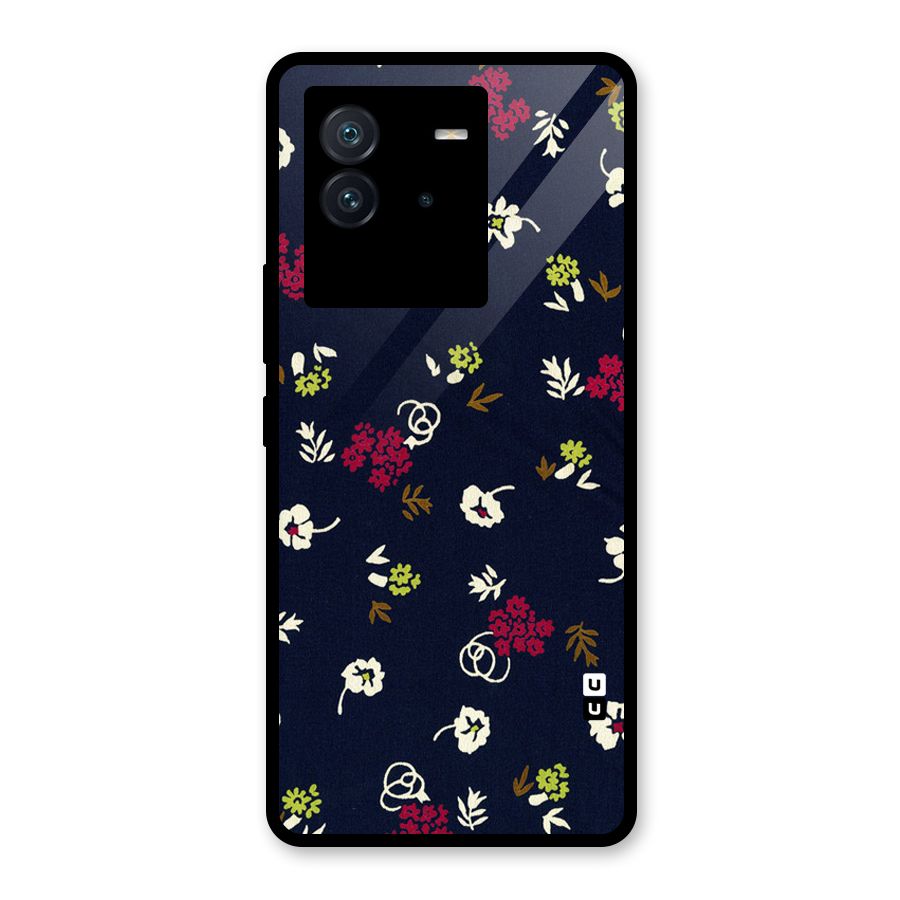 Tiny Flowers Glass Back Case for Vivo iQOO Neo 6 5G
