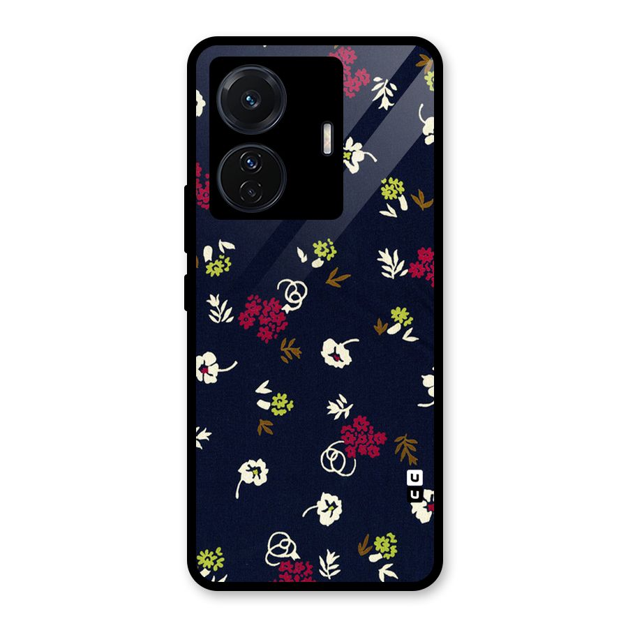 Tiny Flowers Glass Back Case for Vivo iQOO Z6 Pro