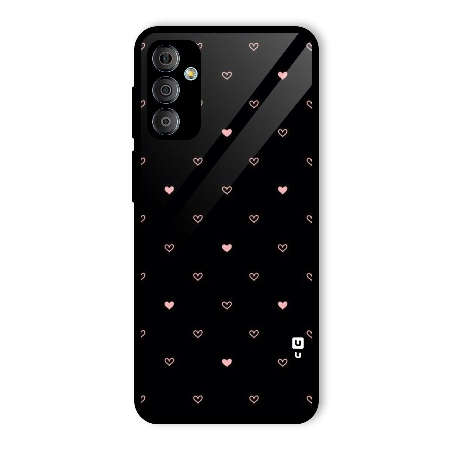Tiny Little Pink Pattern Glass Back Case for Galaxy F23