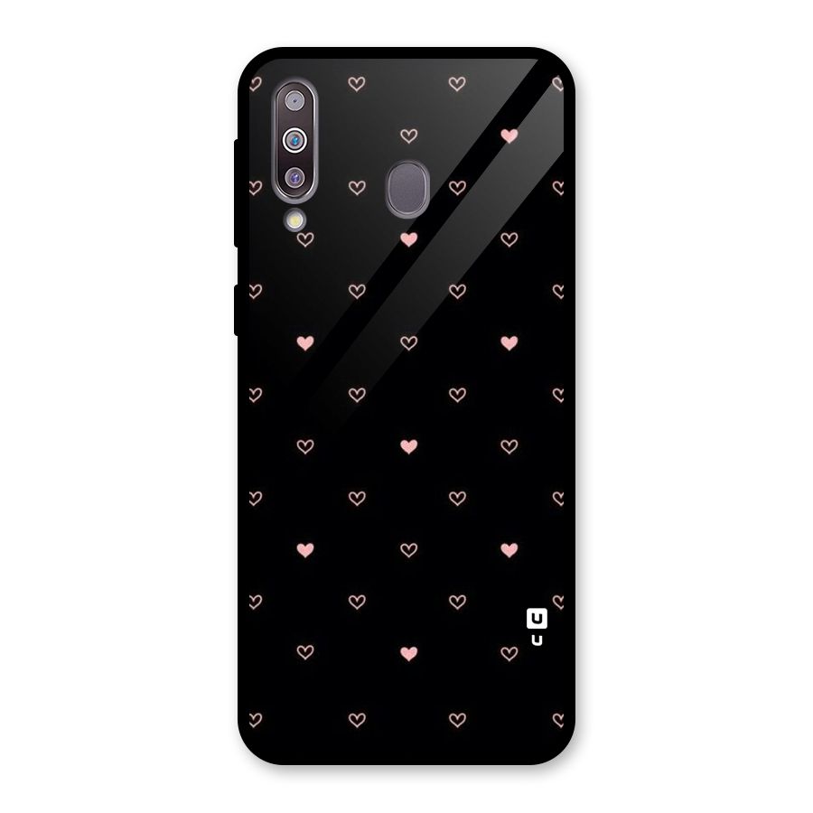 Tiny Little Pink Pattern Glass Back Case for Galaxy M30