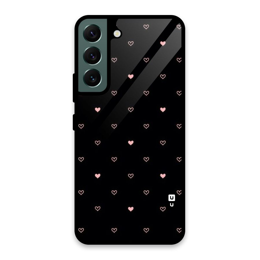 Tiny Little Pink Pattern Glass Back Case for Galaxy S22 5G