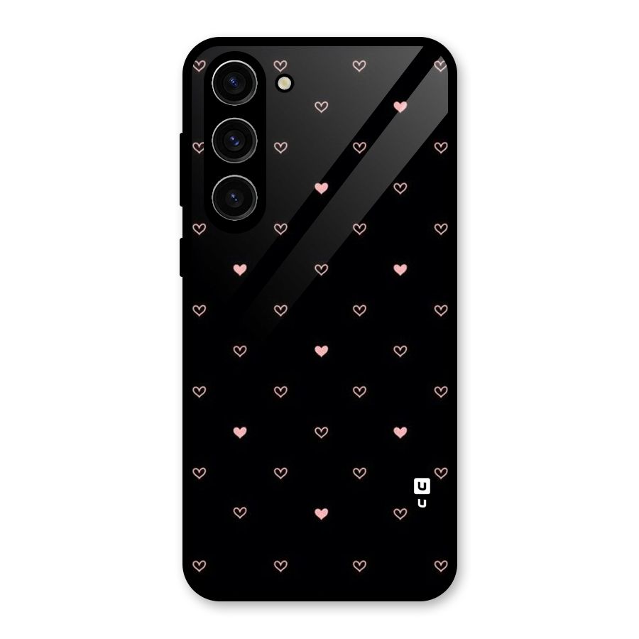 Tiny Little Pink Pattern Glass Back Case for Galaxy S23 Plus
