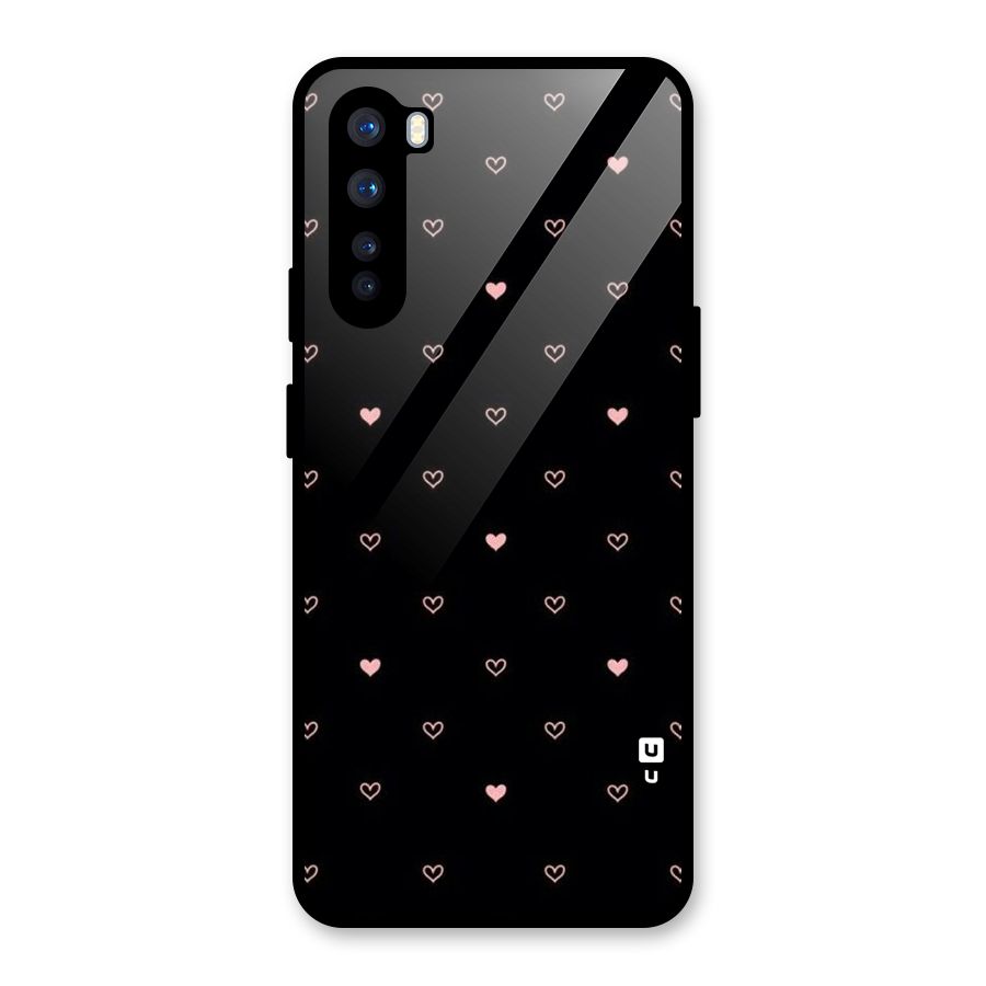 Tiny Little Pink Pattern Glass Back Case for OnePlus Nord