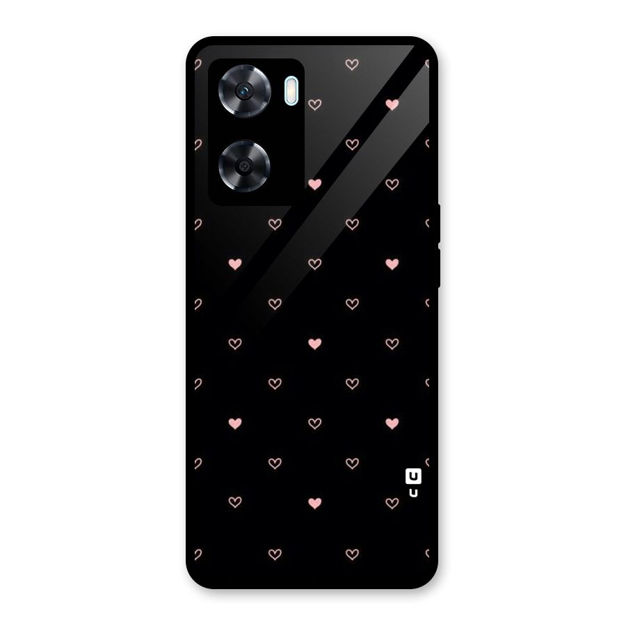 Tiny Little Pink Pattern Glass Back Case for Oppo A77