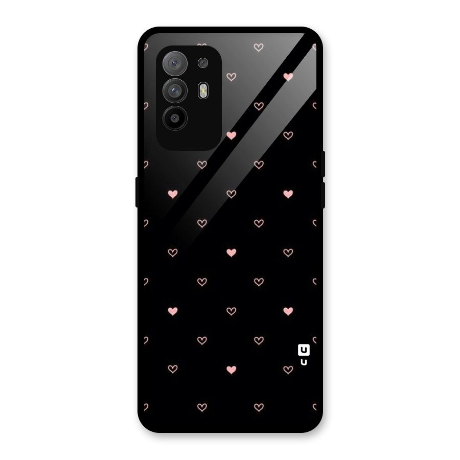 Tiny Little Pink Pattern Glass Back Case for Oppo F19 Pro Plus 5G