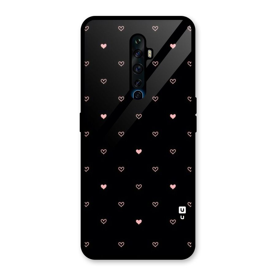 Tiny Little Pink Pattern Glass Back Case for Oppo Reno2 Z