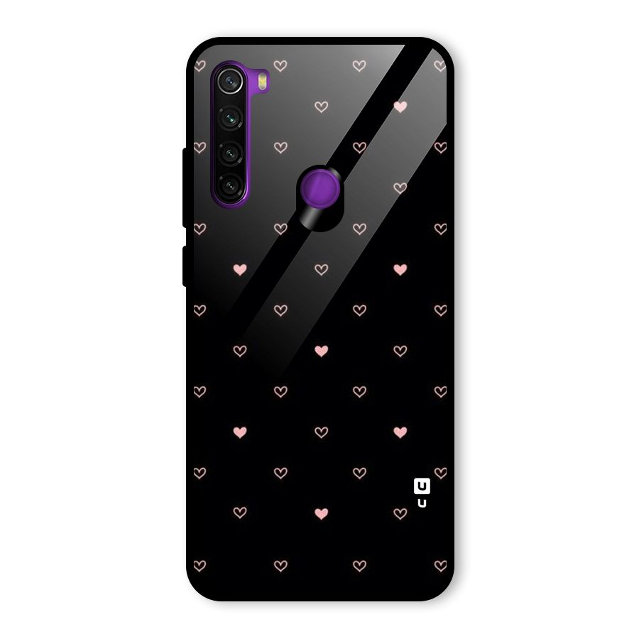 Tiny Little Pink Pattern Glass Back Case for Redmi Note 8