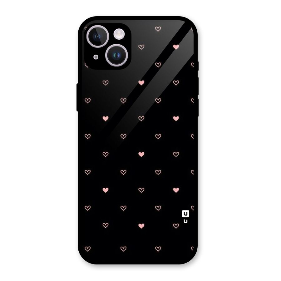 Tiny Little Pink Pattern Glass Back Case for iPhone 14 Plus
