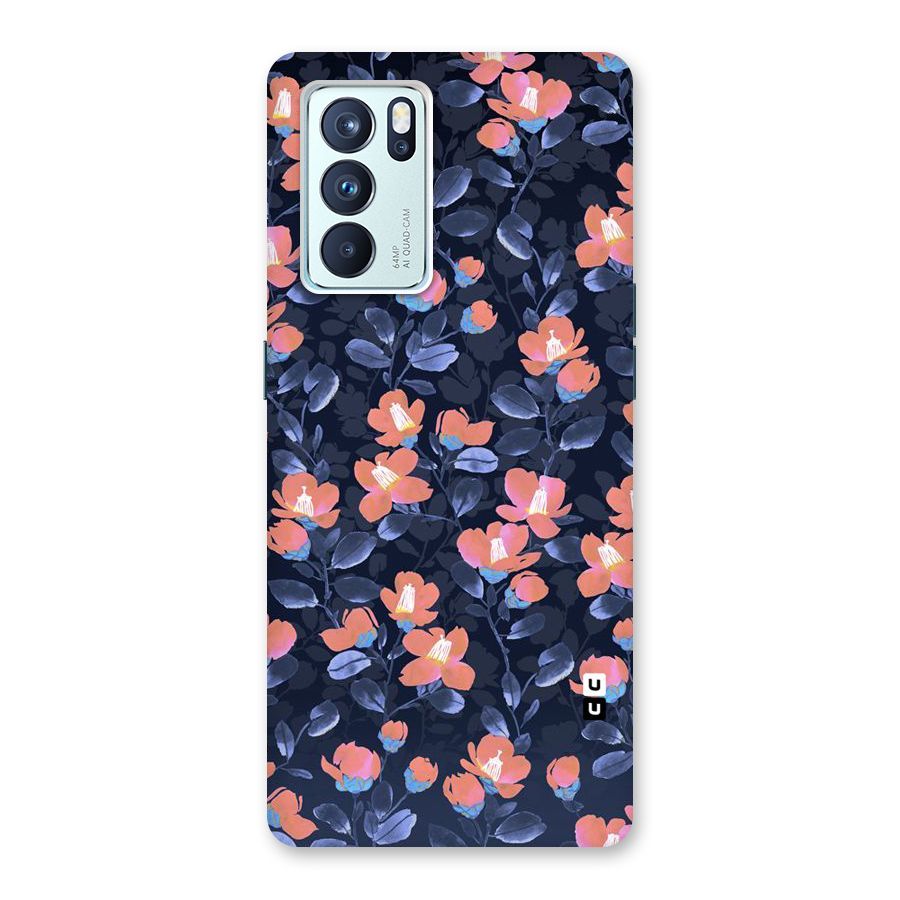 Tiny Peach Flowers Back Case for Oppo Reno6 Pro 5G
