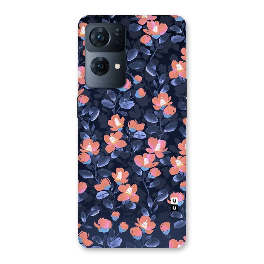 Tiny Peach Flowers Back Case for Oppo Reno7 Pro 5G