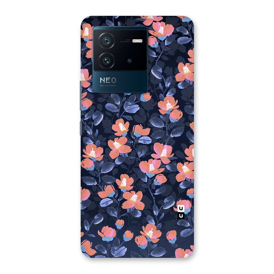 Tiny Peach Flowers Back Case for Vivo iQOO Neo 6 5G