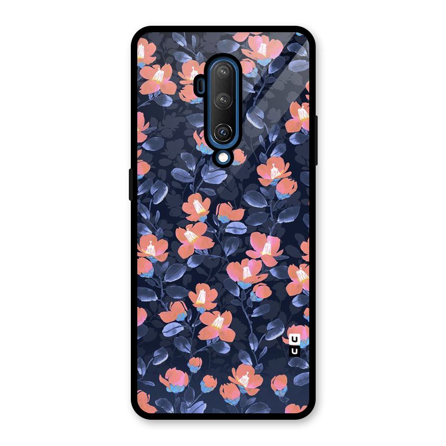 Tiny Peach Flowers Glass Back Case for OnePlus 7T Pro