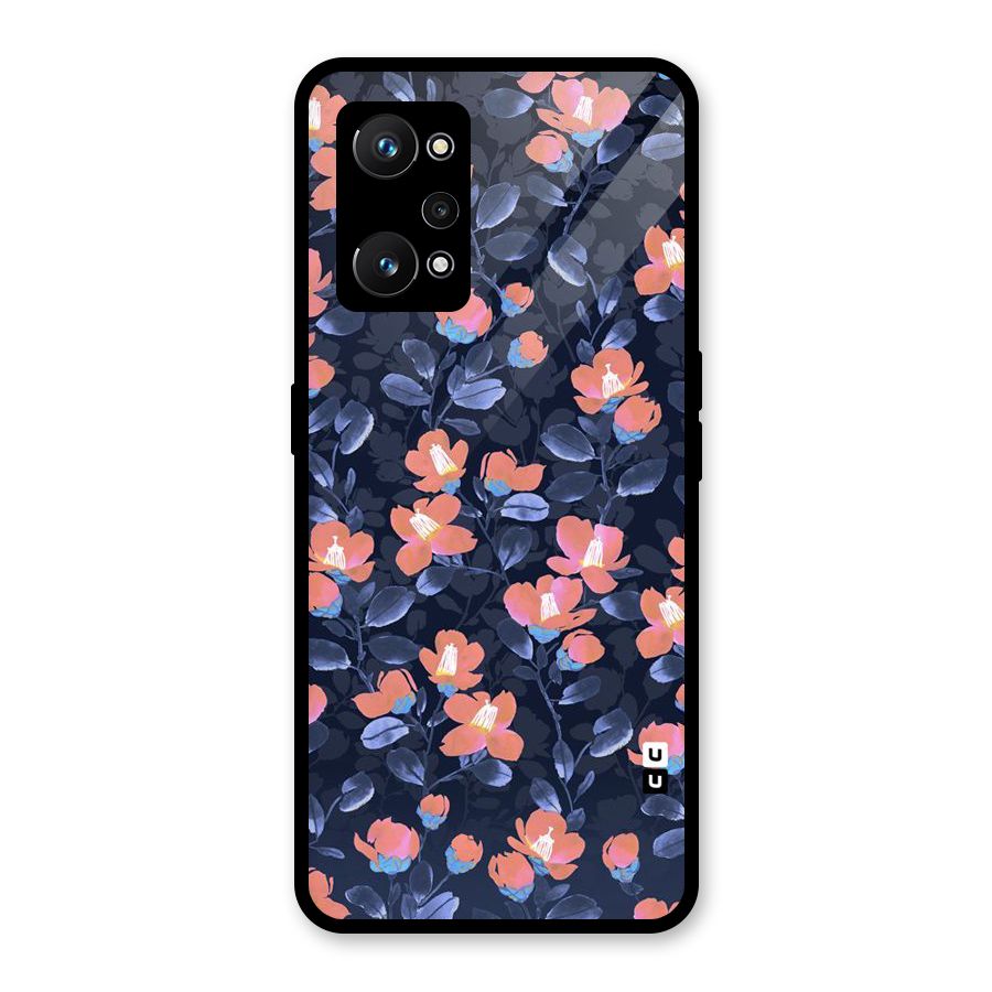 Tiny Peach Flowers Glass Back Case for Realme GT Neo 3T