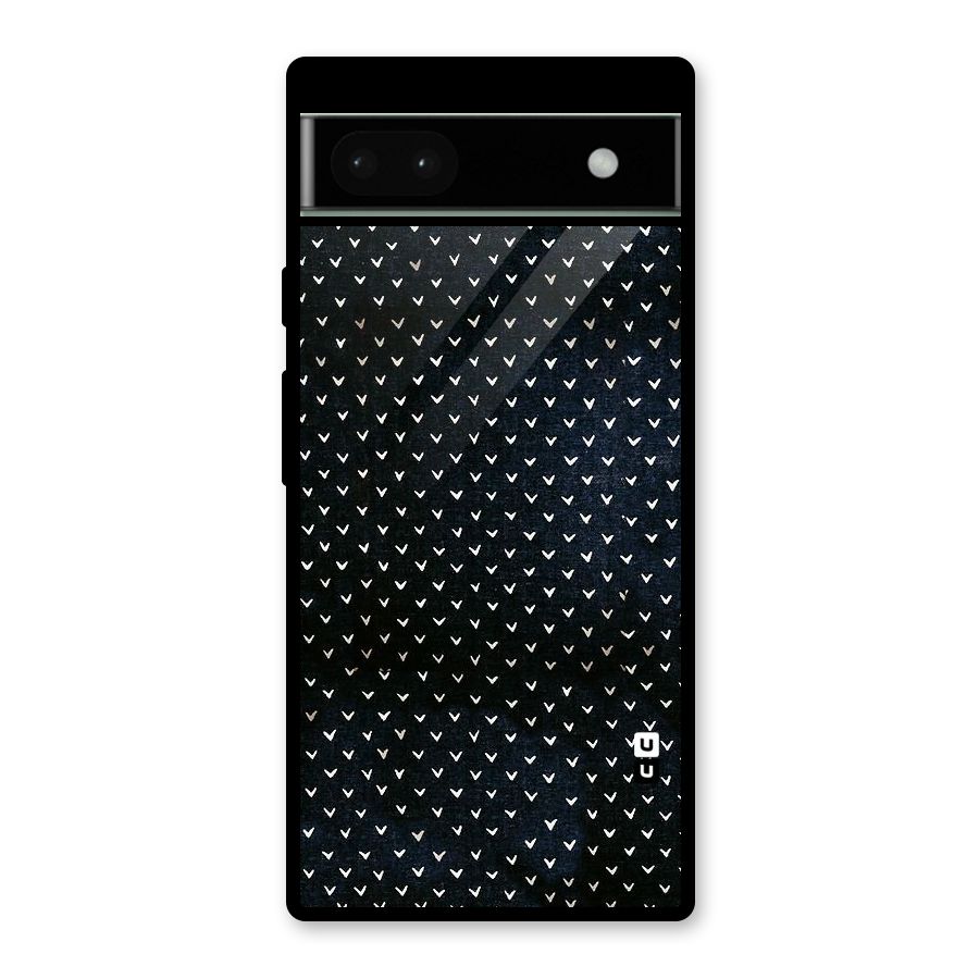 Tiny White Hearts Glass Back Case for Google Pixel 6a