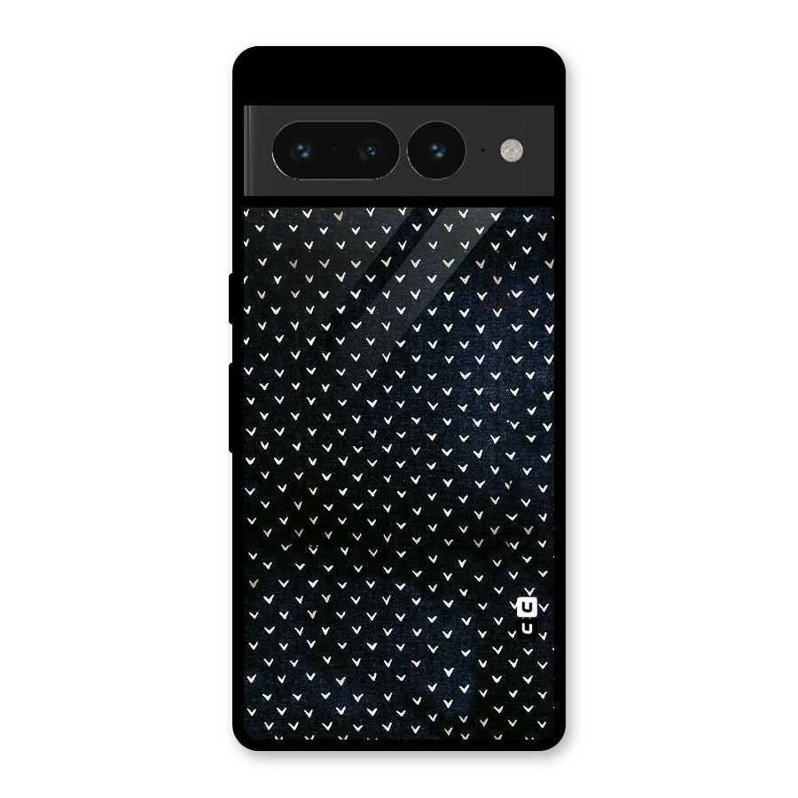 Tiny White Hearts Glass Back Case for Google Pixel 7 Pro