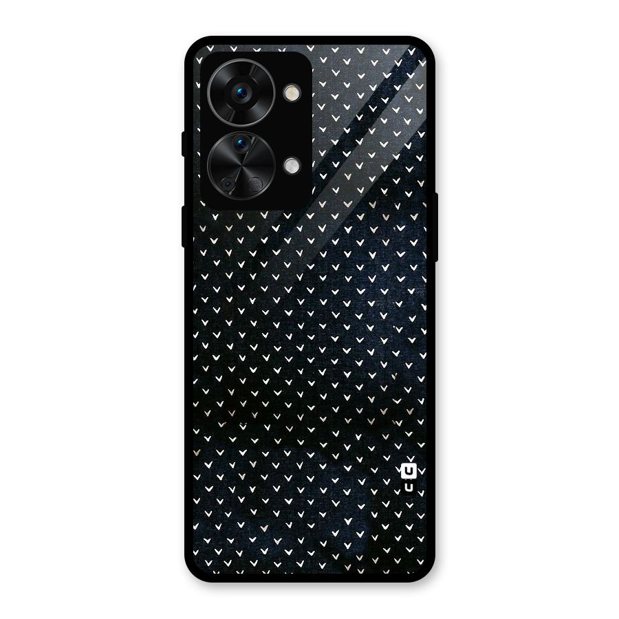 Tiny White Hearts Glass Back Case for OnePlus Nord 2T