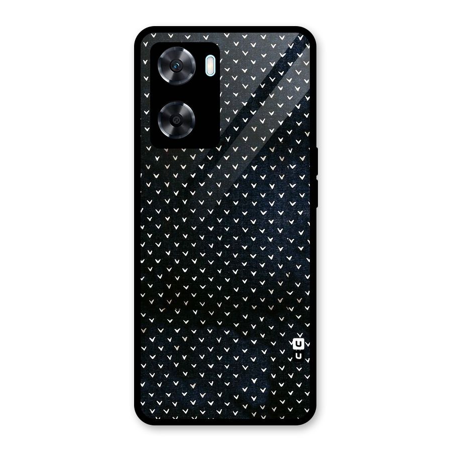 Tiny White Hearts Glass Back Case for Oppo A77