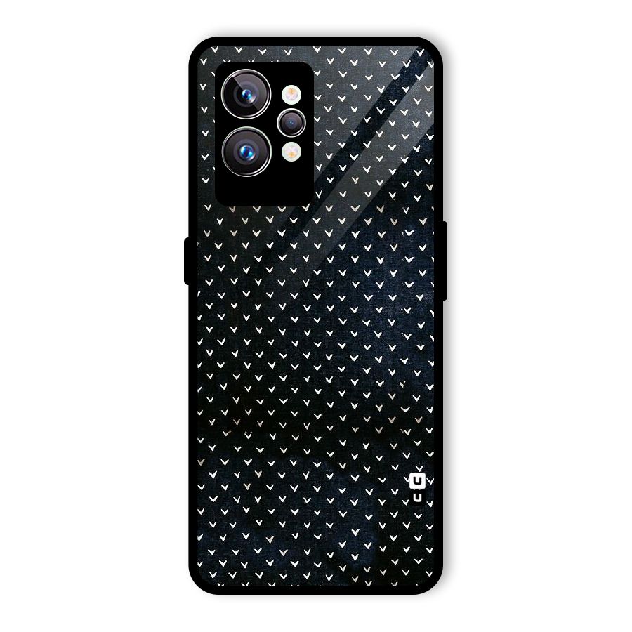 Tiny White Hearts Glass Back Case for Realme GT2 Pro