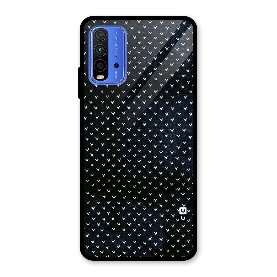 Tiny White Hearts Glass Back Case for Redmi 9 Power