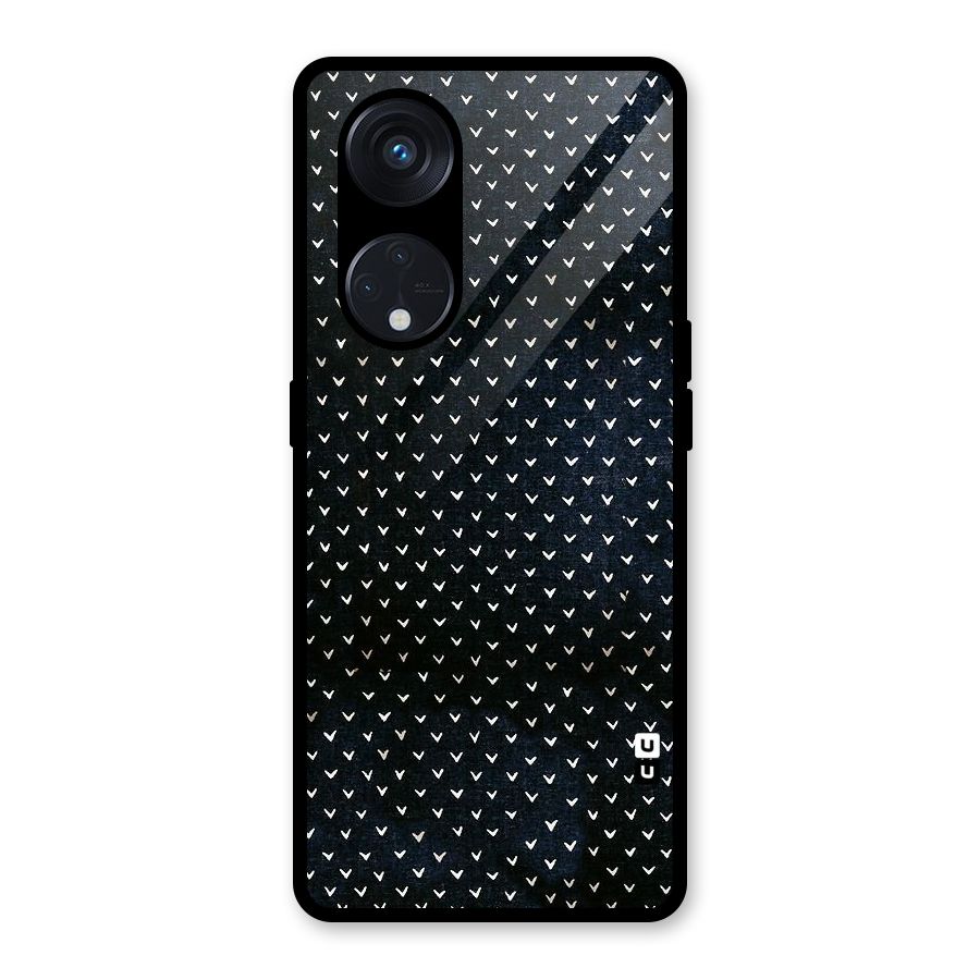 Tiny White Hearts Glass Back Case for Reno8 T 5G