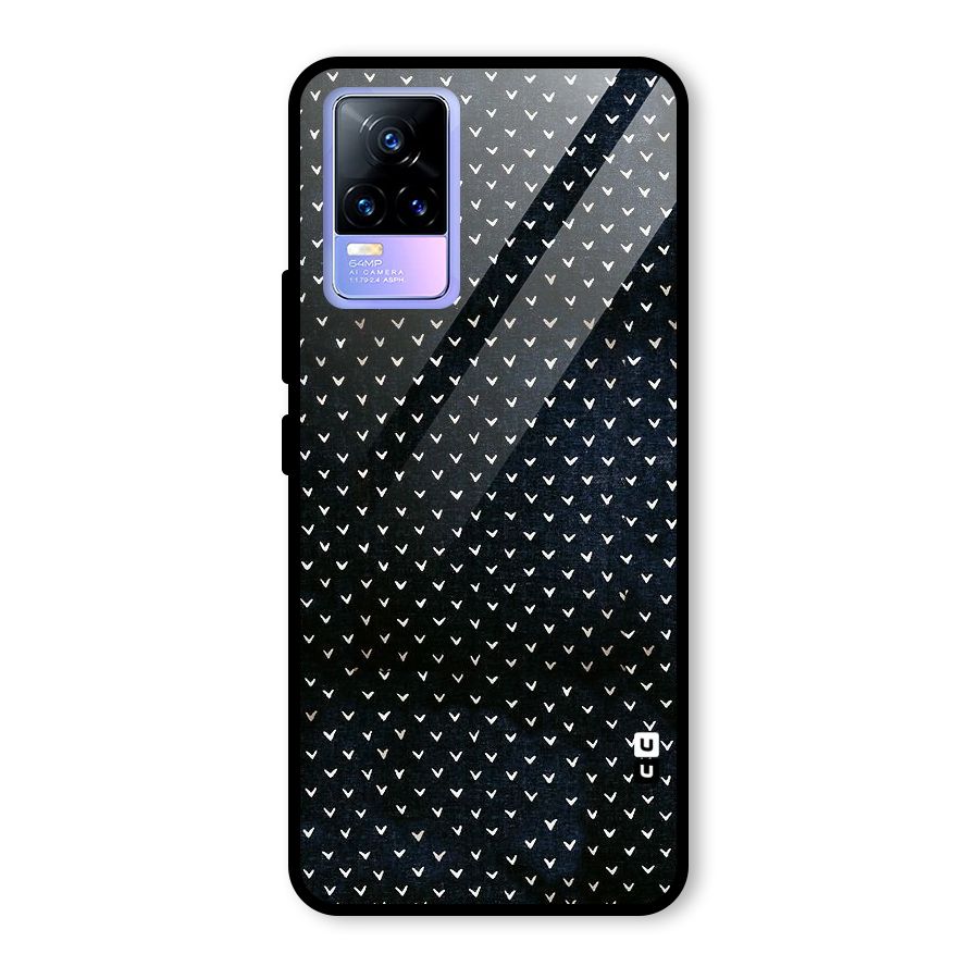 Tiny White Hearts Glass Back Case for Vivo Y73