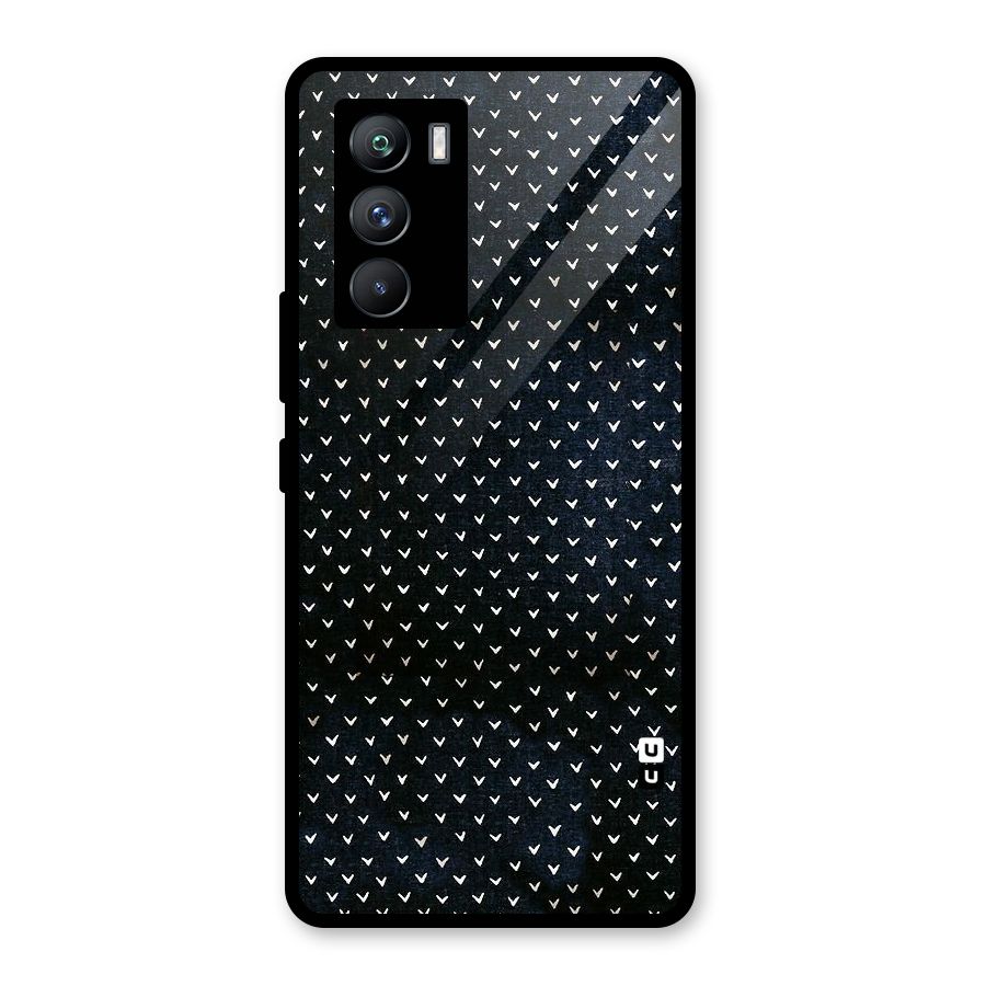 Tiny White Hearts Glass Back Case for Vivo iQOO 9 SE