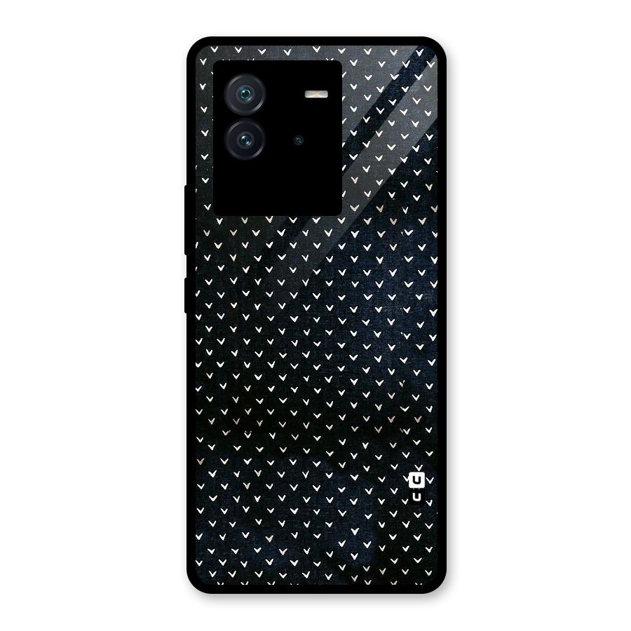 Tiny White Hearts Glass Back Case for Vivo iQOO Neo 6 5G