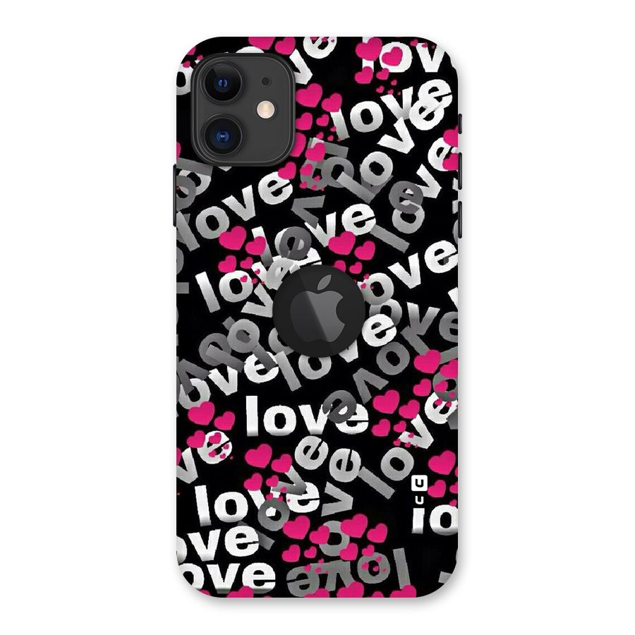 Too Much Love Back Case for iPhone 11 Logo Cut