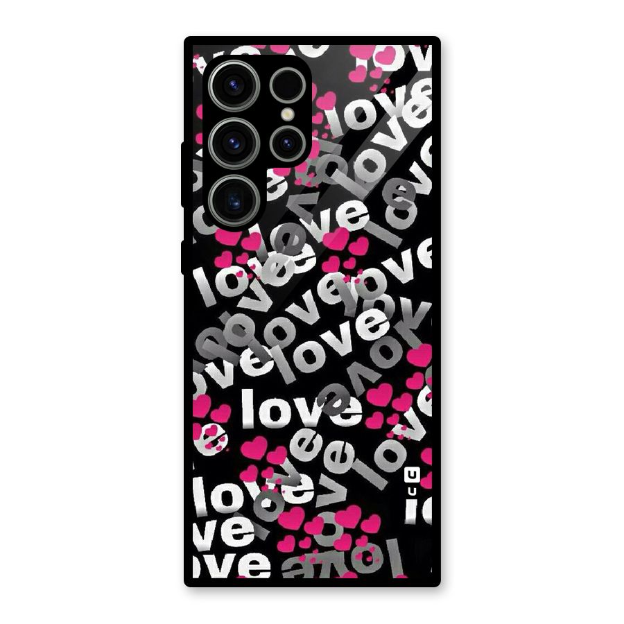 Too Much Love Glass Back Case for Galaxy S23 Ultra