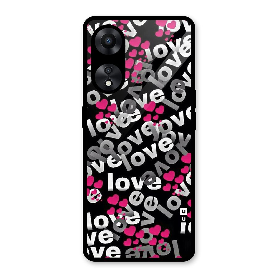 Too Much Love Glass Back Case for Oppo A78