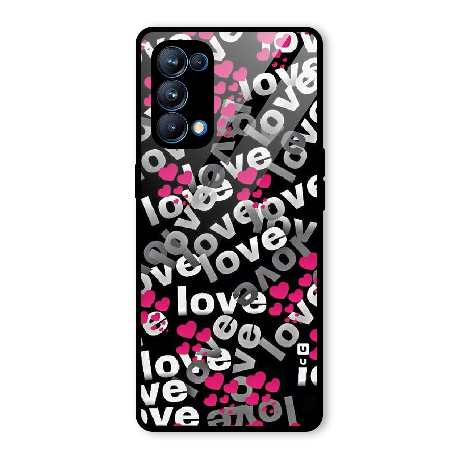 Too Much Love Glass Back Case for Oppo Reno5 Pro 5G
