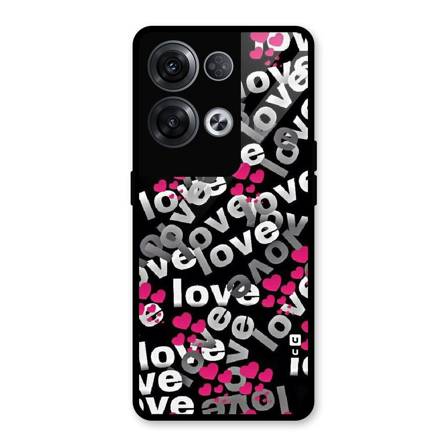 Too Much Love Glass Back Case for Oppo Reno8 Pro 5G