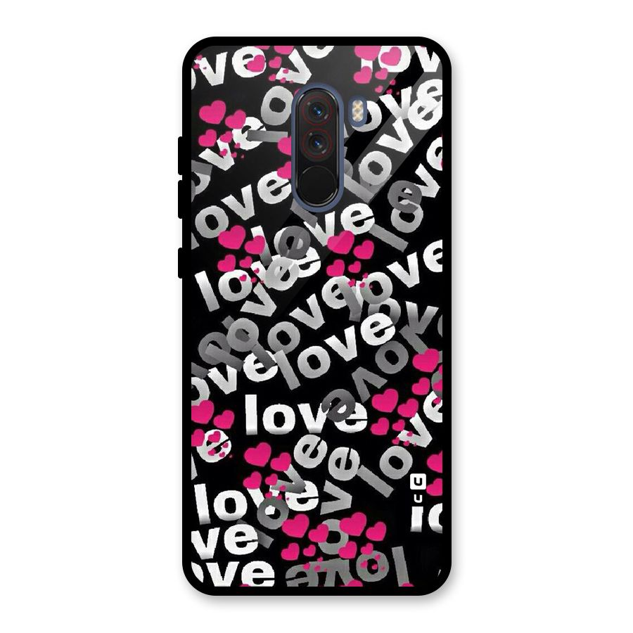 Too Much Love Glass Back Case for Poco F1