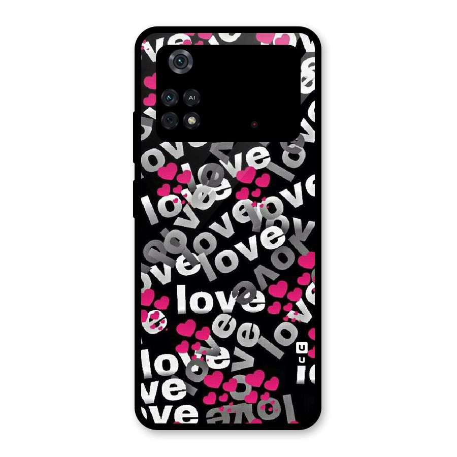 Too Much Love Glass Back Case for Poco M4 Pro 4G