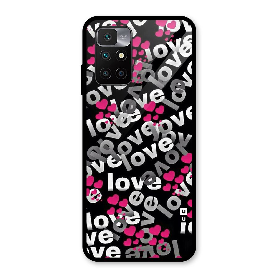 Too Much Love Glass Back Case for Redmi 10 Prime