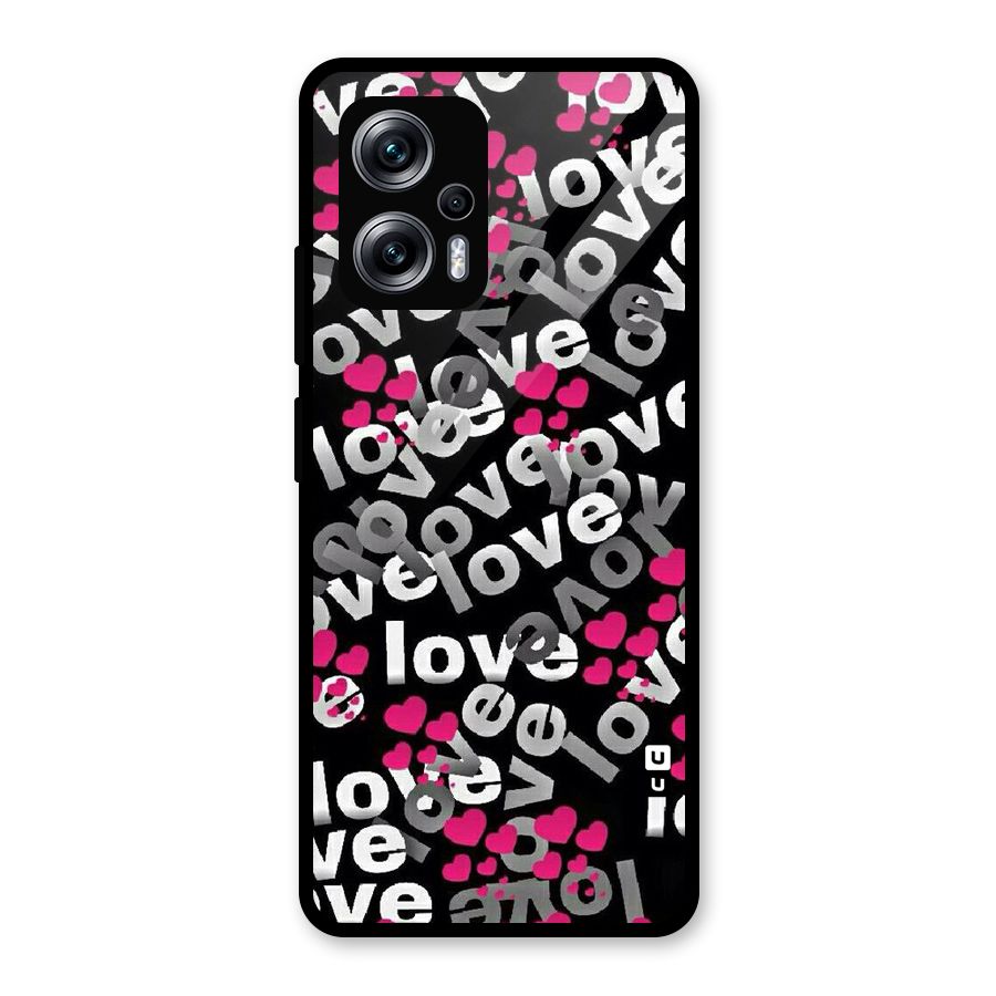 Too Much Love Glass Back Case for Redmi K50i